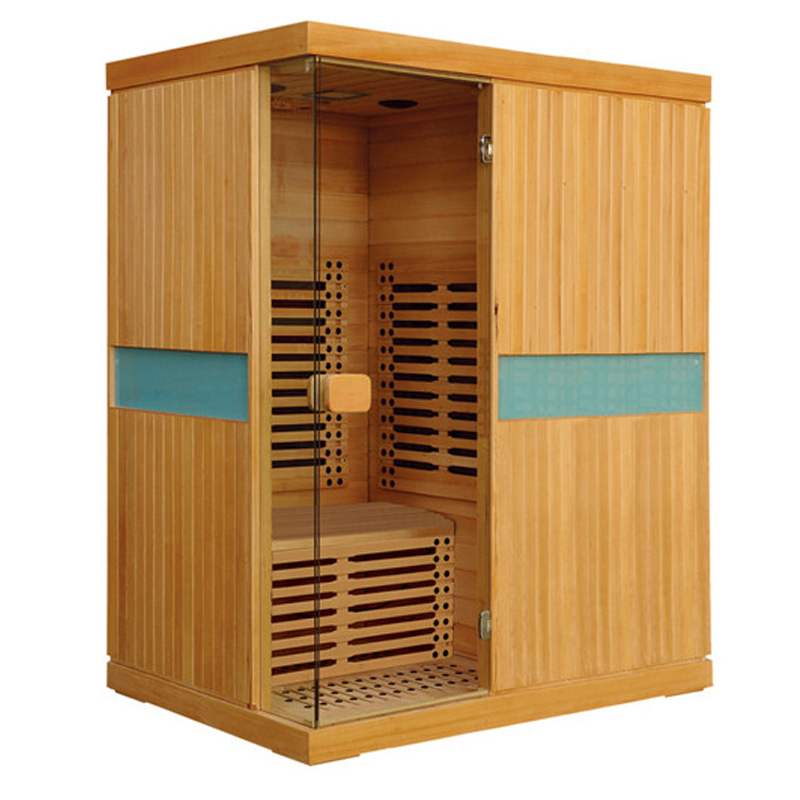 3 person sauna room with color therapy