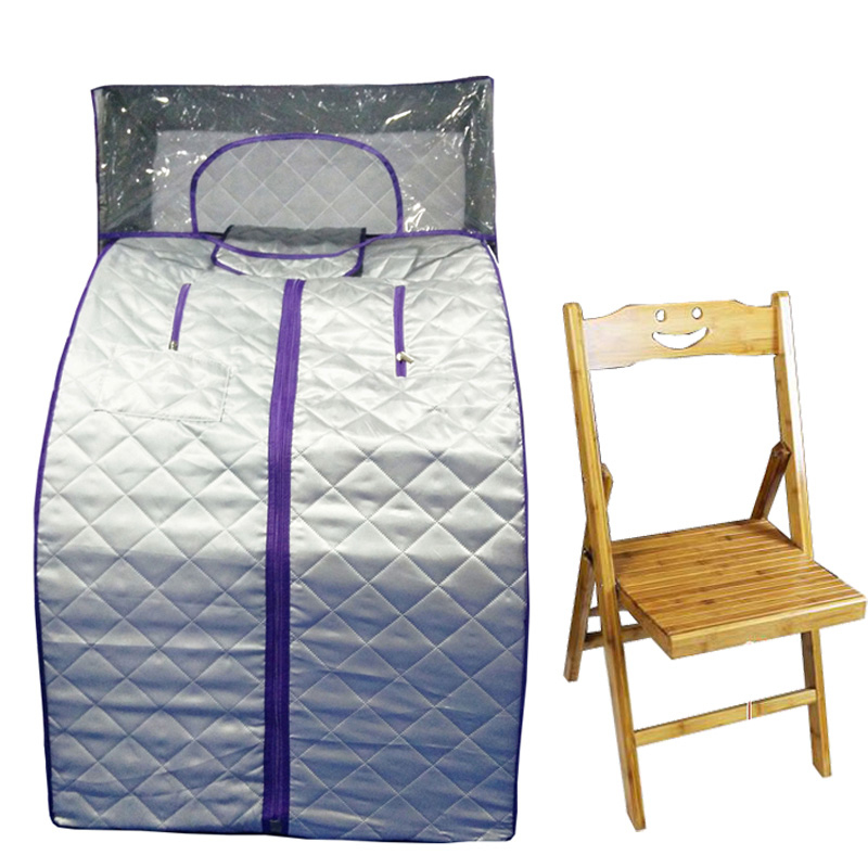 portable steam sauna with foldable chair